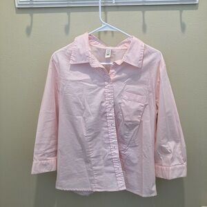 Kids Pink Button-Up Shirt